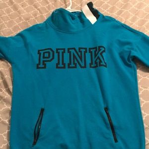 Beautiful coral blue PINK Pullover